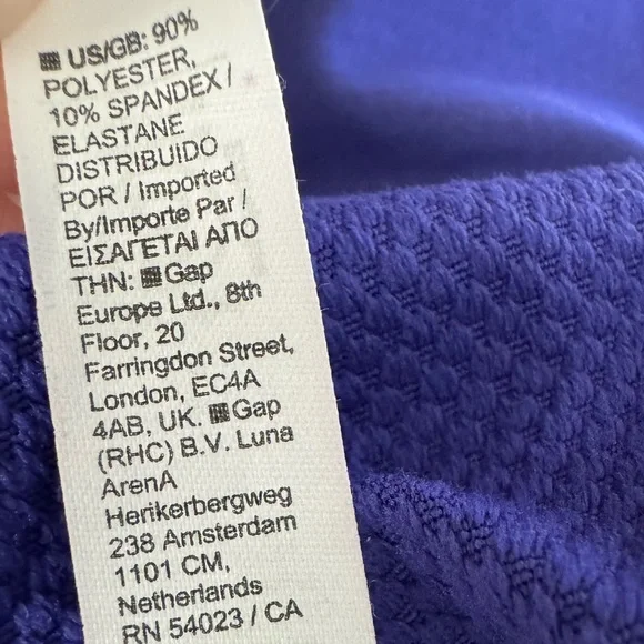 ATHLETA 1/4 Zip with Thumb Holes and Back Zipper Pocket Size Small Purple - Picture 10 of 10